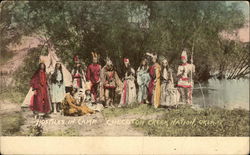 Hostiles in Camp, Checotoh Creek Nation, Okla. Postcard