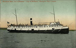 Northern Nav. Co.'s Steamer "City of Midland" Postcard