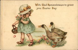 Easter Day Greeting Postcard