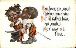 Black Children Postcard