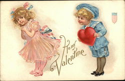 To My Valentine Children Postcard Postcard Postcard