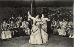 Two Women Dancing in Costume Postcard