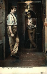 Coal Miners Postcard