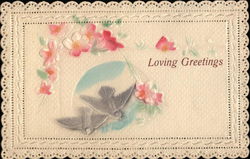 Loving Greetings - Die Cut Postcard