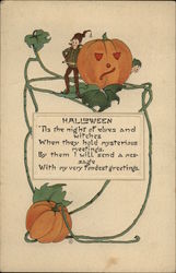 Halloween Greetings Postcard