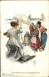 American Girl in The Netherlands Postcard