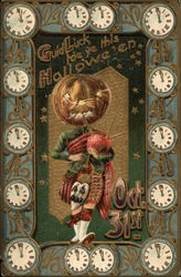 Guid Luck Foe Ye This Halloween Postcard Postcard Postcard