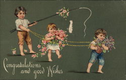 Congratulations and Good Wishes Postcard