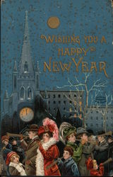 Wishing You a Happy New Year! New Year's Postcard Postcard Postcard