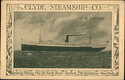 S. S. Lenape Postcard