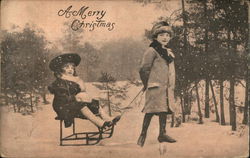 A Merry Christmas Children Postcard Postcard Postcard