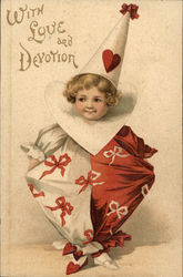 With Love and Devotion Children Postcard Postcard Postcard