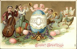 Easter Greetings Eggs Postcard Postcard Postcard