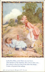 Little Boy Blue Nursery Rhymes Postcard Postcard