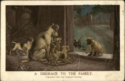 A Disgrace to the Family Postcard