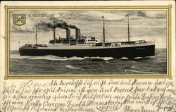 D. Deutschland Steamers Postcard Postcard Postcard