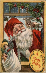 A Merry Christmas Santa Claus Postcard Postcard Postcard