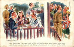 The American Theatre Wing stage Door Canteen Postcard