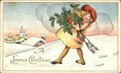 A Joyous Christmas Children Postcard Postcard Postcard