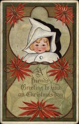 A Friend's Greeting To You On Christmas Day Children Postcard Postcard Postcard