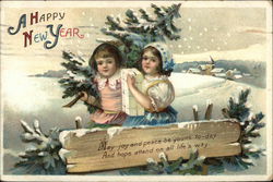 A Happy New Year Postcard