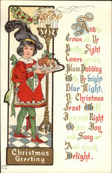 A Christmas Greeting Postcard