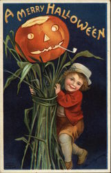 A Merry Halloween Postcard