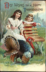 Best Wishes for a Happy Thanksgiving Postcard