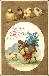 Easter Greetings Postcard