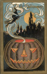 Au Halloween Postcard