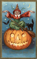 May Your Halloween Wish Come True Postcard