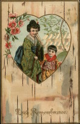 Children in Oriental Clothing Asian Postcard Postcard Postcard