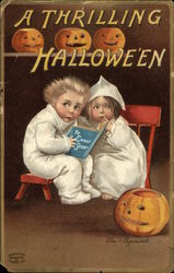 A Thrilling Halloween Postcard Postcard Postcard