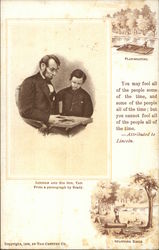 Abraham Lincoln and his Son, Tad Postcard