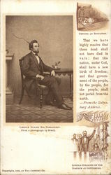 Abraham Lincoln During His Presidency, from a Photograph by Brady Postcard