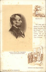 Abraham Lincoln During His Presidency, Reading Law, In The Slave Market Postcard