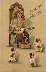 Heartfelt Wishes Women Postcard Postcard Postcard