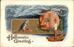 Halloween Greeting Postcard Postcard Postcard