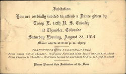 Invitation - You Are Cordially Invited To Attend A Dance Postcard