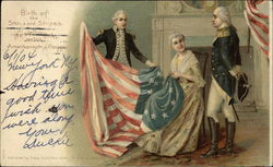 Birth Of The Stars And Stripes Postcard