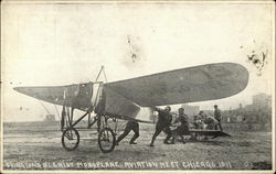 Ovington's Bleriot Monoplane Aircraft Postcard Postcard Postcard