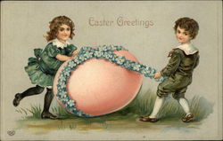 Easter Greetings Postcard