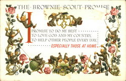 The Brownie Scout Promise Postcard