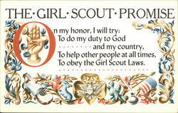 The Girl Scout Promise Postcard