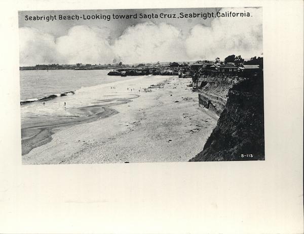 Seabright Beach Looking Toward Santa Cruz California