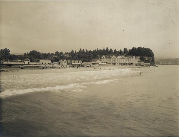 Beach and Hotel at Capitola California