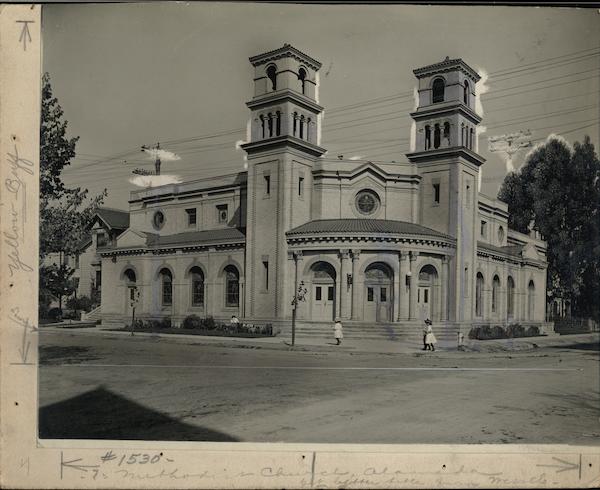 First Methodist Church Rare Original Photograph Layout Board Alameda California