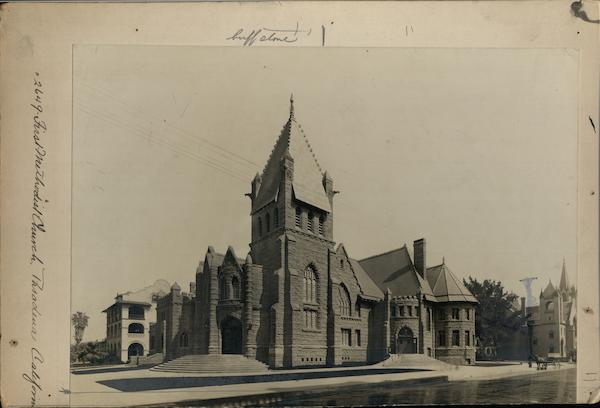 First Methodist Church Rare Original Photograph Layout Board #2649 Pasadena California