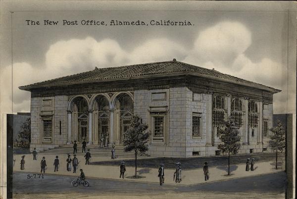 New Post Office Rare Original Layout Board S-771 Alameda California