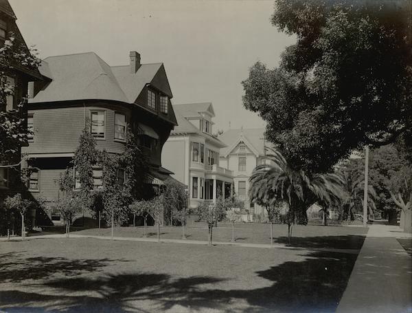 Houses on Grand St. Near San Jose Ave Rare Original Photograph Alameda California